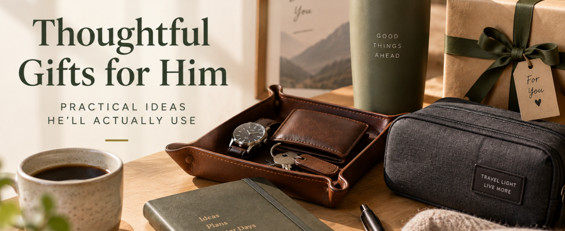 5 Thoughtful Gifts for Him That He’ll Actually Use
